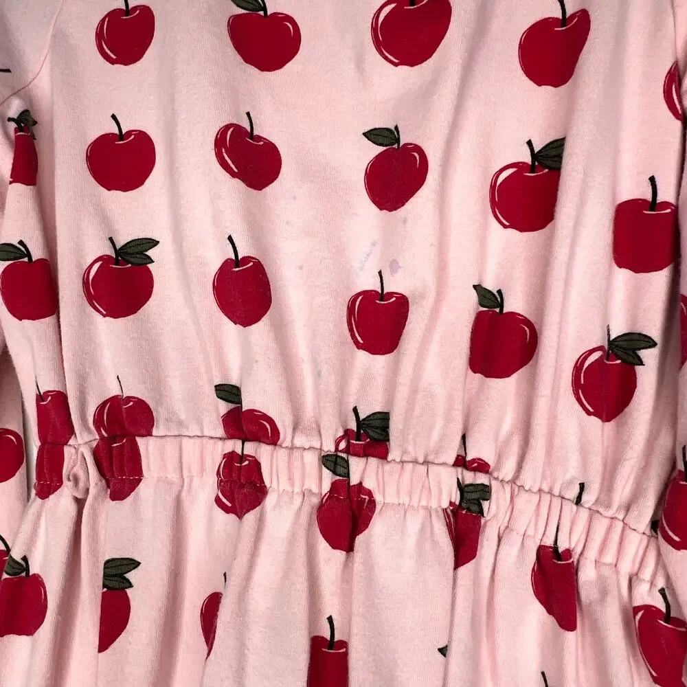 Pink Chicken Apple Dress Girls Size 6